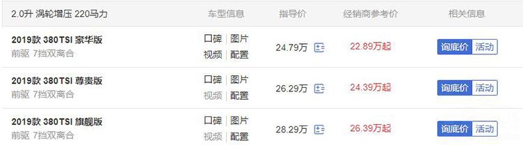 三款合资中型车对比 三款合资中型车对比