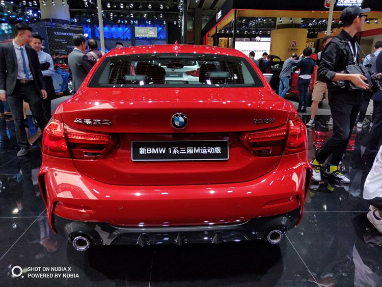 舍弃三缸发动机 宝马1系三厢M版亮相车展 舍弃三缸发动机 宝马1系三厢M版亮相车展