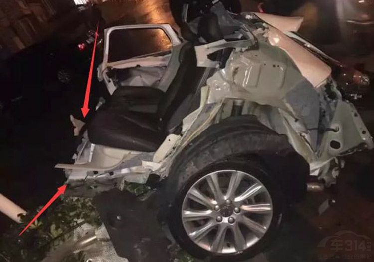一场“小事故”沃尔沃车身断两截 安全受拷问