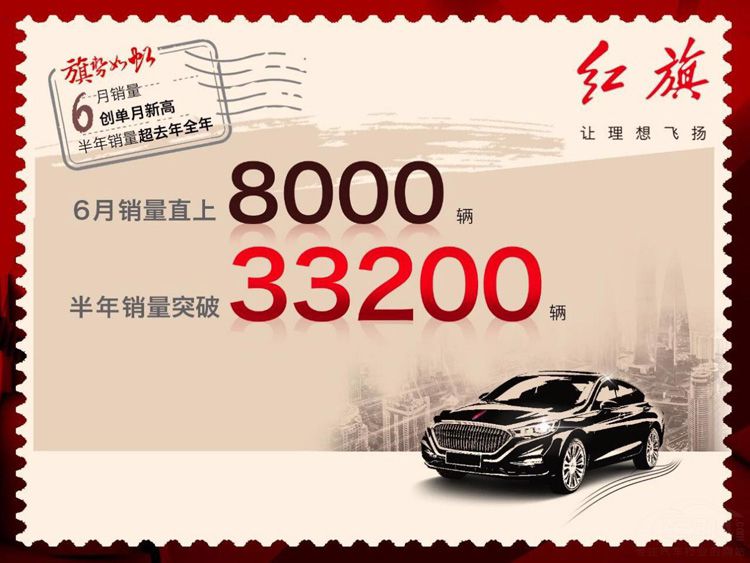 上半年销量达3万多辆 新红旗为何这么猛? 上半年销量达3万多辆 新红旗为何这么猛?