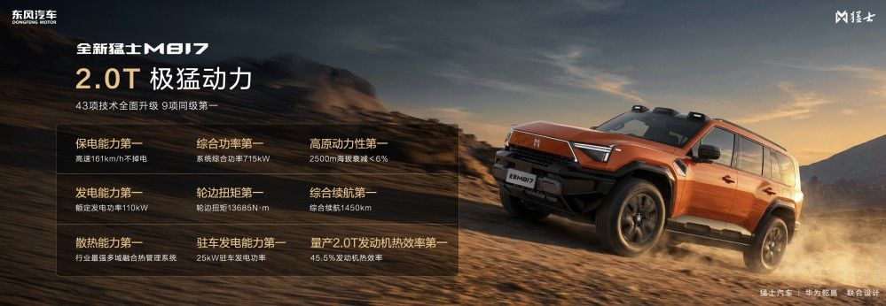 “五新”实力加持,全新猛士M817 37万元起 “五新”实力加持,全新猛士M817 37万元起